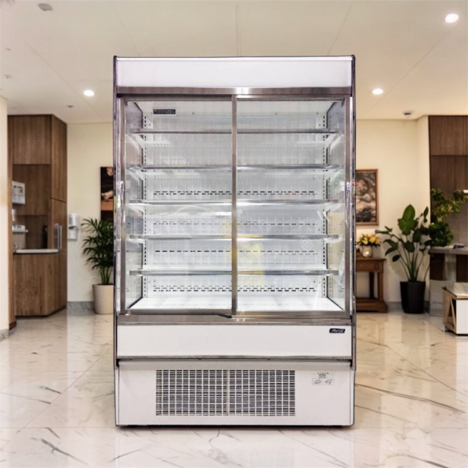  變頻滑門開放櫃